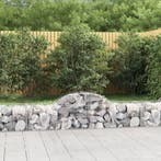 vidaXL Schanskorven 2 st gewelfd 200x50x40/60 cm, Tuin en Terras, Bloempotten, Verzenden, Nieuw