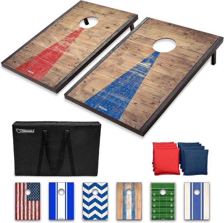 Klassieke Cornhole Set | Retour Deal | Nu -30% Korting, Tuin en Terras, Picknicktafels, Inklapbaar, Nieuw, Hout, Verzenden