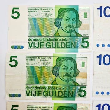 Pays-Bas. - 12 Banknotes - 1968/1989 - PL71, PL47, PL23, Postzegels en Munten, Bankbiljetten | Europa | Niet-Eurobiljetten
