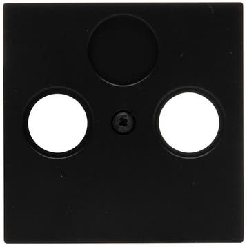 KOPP Athenis HK07 coax afdekplaat tv/radio mat zwart, Verzenden