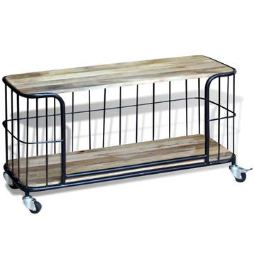 vidaXL Tv-meubel100x40x45 cm massief mangohout, Verzenden