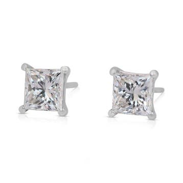 Oorbellen - 18 karaat Witgoud - 2.00ct. tw. Diamant, Nieuw