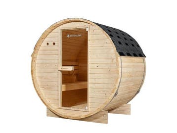 Veiling - Barrelsauna Spitsbergen - 191x120x193 cm, Sport en Fitness, Nieuw
