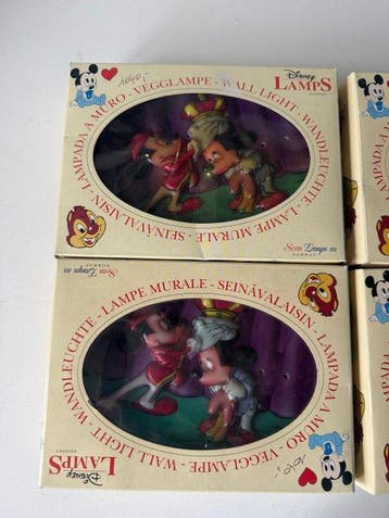 4 Vintage wall Lamps - Scan Lamps Norway - Disney, Verzamelen, Disney, Nieuw