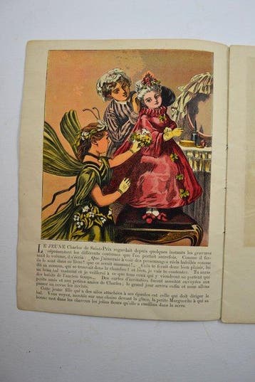 Anonyme - Le Bal Costumé. Rare et bel enfantina XIXe - 1875