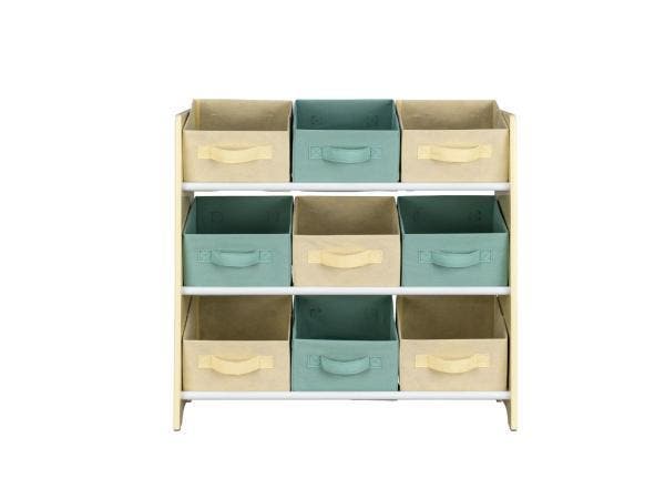 Veiling - Home Opbergrek voor Kinderen, Geel-Groen 65x62x30c, Huis en Inrichting, Kasten | Overige, Nieuw