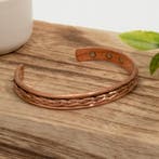 Koperen gezondheids-klemarmband met 6 magneten, Ophalen of Verzenden