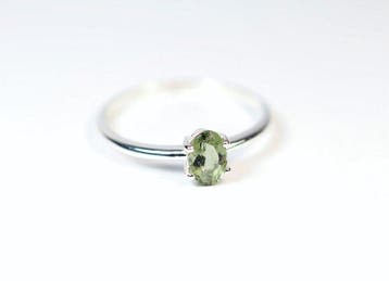 ring Moldaviet / facetgeslepen / nieuw - 1.22 g - (1)