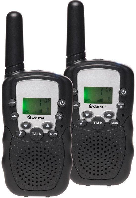 2dekans | Denver Walkietalkie - 8 kanalen - Tot 5 km bereik, Caravanes & Camping, Accessoires de camping, Enlèvement ou Envoi