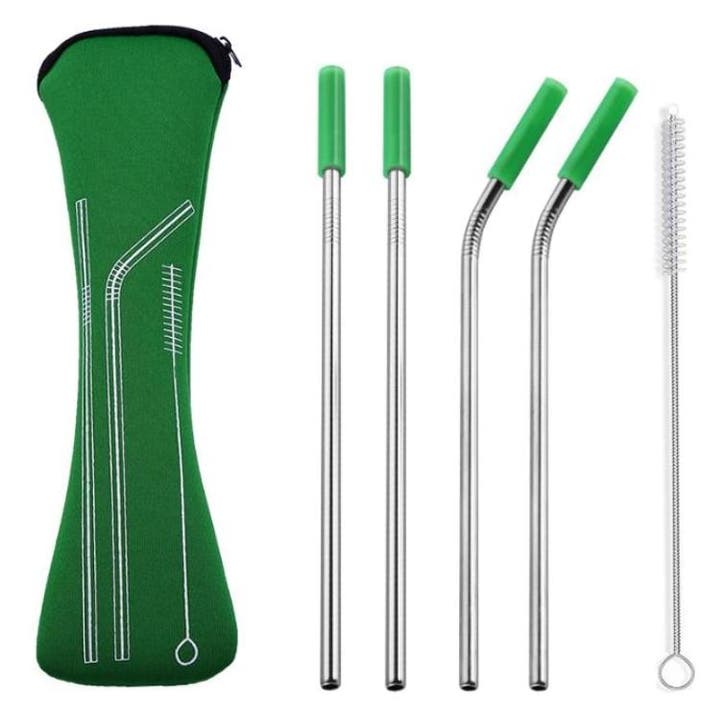 Fako Bijoux - RVS Rietjes - 4 Stuks - 2 x Recht & 2 x, Huis en Inrichting, Keuken | Bestek, Verzenden