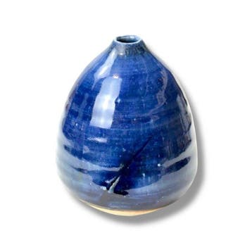 Keiya Kato – “Hga” Ruri-glasuur Ichirinzashi-vaas – Japanse, Antiek en Kunst