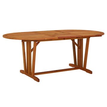vidaXL Tuintafel 200x100x75 cm massief eucalyptushout, Verzenden, Nieuw