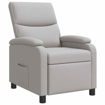 vidaXL Recliner Wolkgrijs Stof, Verzenden, Nieuw