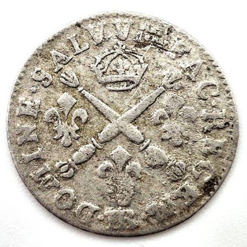 France. Louis XIV (1643-1715). 5 Sols 1704-BB, Strasbourg