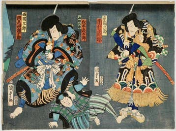 Kabuki-diptych — Tgoku Jir / Ichimura Kakitsu en anderen /