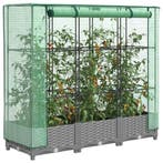 vidaXL Plantenbak verhoogd met kashoes 120x40x123 cm, Verzenden