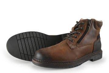 Nelson Veterboots in maat 43 Cognac, Kleding | Heren, Schoenen, Overige kleuren, Verzenden, Boots, Zo goed als nieuw