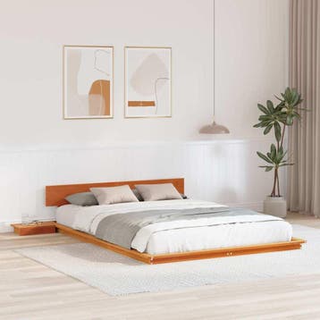 vidaXL Bedframe Bruin 150 x 200 cm Hout, Verzenden