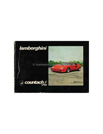 1978 LAMBORGHINI COUNTACH LP400 S INSTRUCTIEBOEKJE, Ophalen of Verzenden