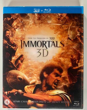 IMMORTALS (3D + 2D) (WITH LENTICULAR SLIPCOVER) (BLURAY), Gebruikt