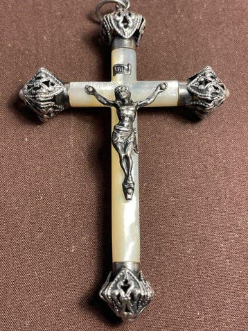 Croix - Incroyable croix 8cm du XIXème Argent (poinçon