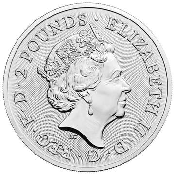 Verenigd Koninkrijk. 2 Pounds 2021 1 oz £2 GBP UK Silver