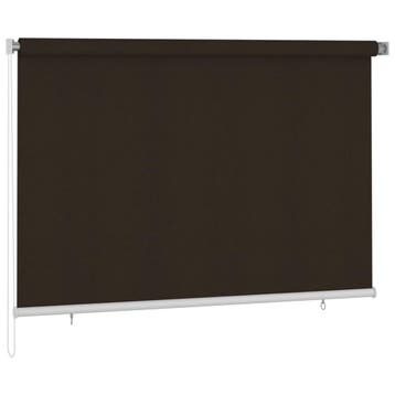 vidaXL Rolgordijn voor buiten 220x140 cm bruin, Verzenden, Nieuw