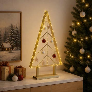 vidaXL Metalen kerstboom KUOPIO 60 cm Staal Goud, Verzenden