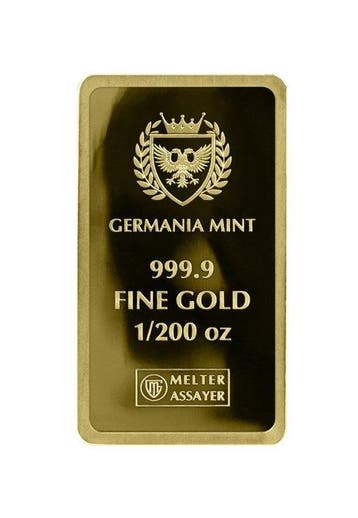 Duitsland. Gold Bar 2026 Germania Mint Gold Bar 1/200 oz –, Postzegels en Munten