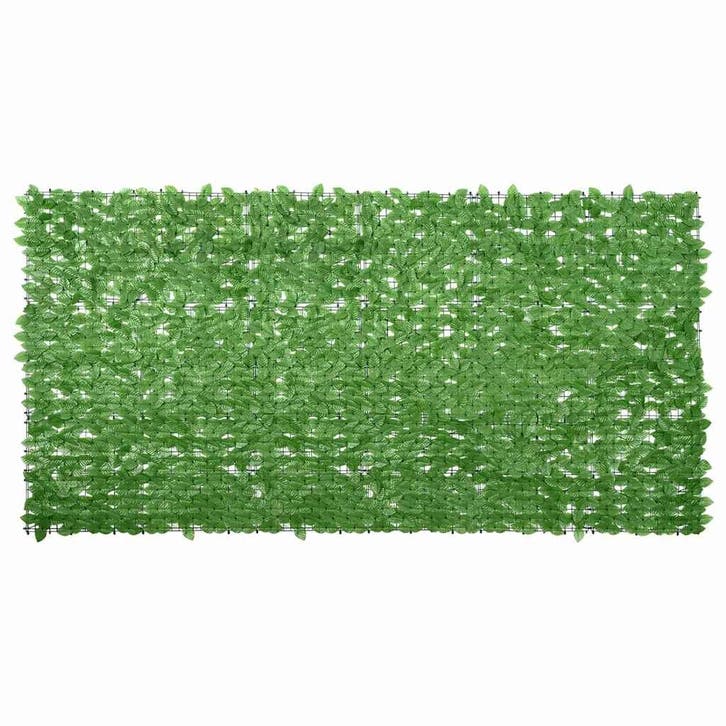 vidaXL Balkonscherm met groene bladeren 300x150 cm, Tuin en Terras, Parasols, Nieuw, Verzenden