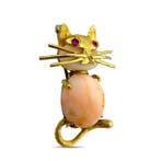 Broche - 18 karaat Geel goud, Exclusieve 18-karaats geelgoud