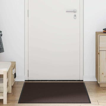 vidaXL Deurmat 90x120 cm bruin, Verzenden, Nieuw