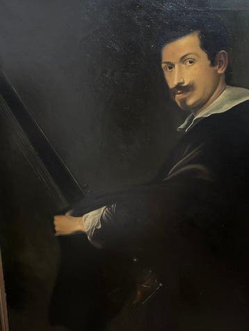 Seguidor de antony van dyck (1599-1641) - Hombre con laud