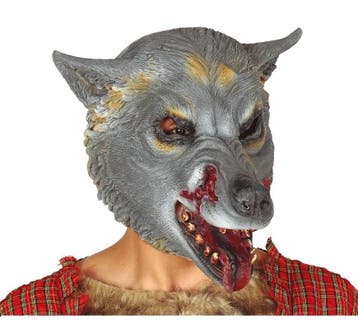 Halloween Masker Wolf, Verzenden