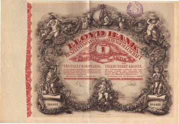 Hongarije. LLYOD Bank - Budapest 1923 (Zonder minimumprijs), Antiek en Kunst