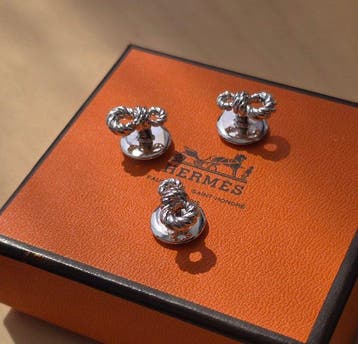 Hermès - Manchetknopen - Paris Double Knot Rope Cufflinks