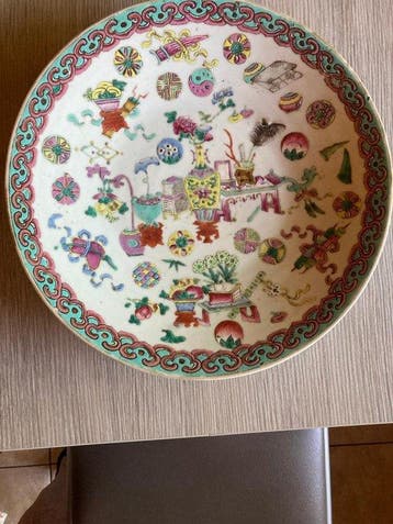 Groot Chinees bord 19de eeuw - 20e eeuw