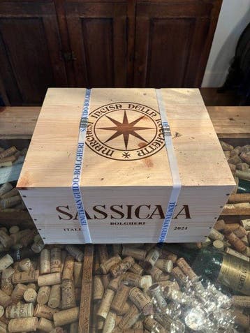 2021 Tenuta San Guido, Sassicaia - Bolgheri DOC - 6 Flessen, Nieuw