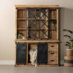 Buffetkast Mangohout Milan 190 X, Verzenden, Nieuw, Overige houtsoorten, Industriële meubels