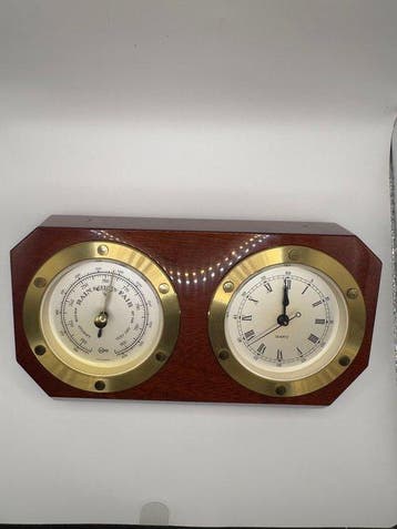 Barigo Aneroid barometer, Ships barometer - Bois, Laiton -