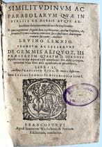 [4 Naturmedizinische Werke] Levinus Lemnius - Similitvdinum