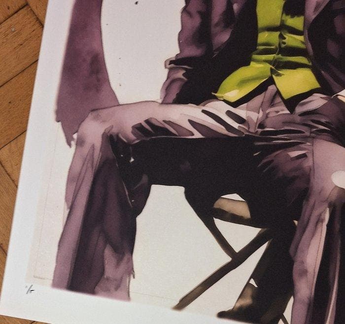 Joker - Heath Ledger - watercolor edition by Emma Wildfang -, Collections, Cinéma & Télévision
