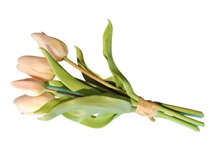 Tulpen Real Touch Roze Luxe Siliconen Latex Bundel 5 stuks, Huis en Inrichting, Woonaccessoires | Kunstplanten en Kunstbloemen