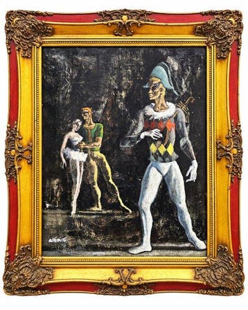 European Expressionist School (c.1950) - The Harlequin and
