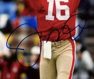San Francisco 49ers - Joe Montana - Photo signée 20 × 25 cm