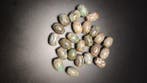 24 perles DZI en agate naturelle tibétaine à trois yeux,
