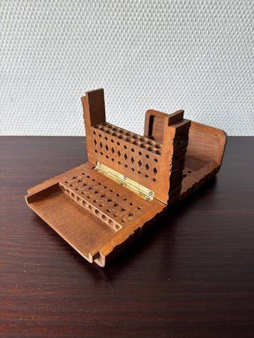 Zonder minimumprijs - Sigarettendoos - Hout - Olifanten, Verzamelen, Nieuw