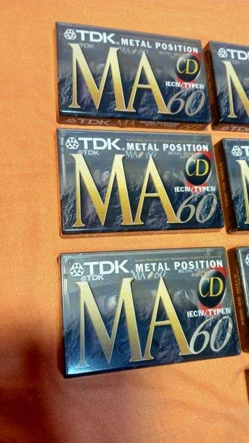 TDK - MA-60EA Position Métallique Type IV Cassette audio, Nieuw