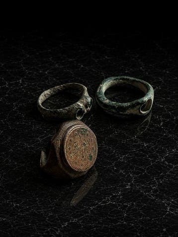 Laat-Romeins / Vroeg-Byzantijns Brons Ring - 4e tot 7e eeuw