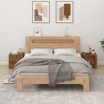 vidaXL Nachtkastjes 2 st 50x39x47 cm gerookt eikenkleurig, Verzenden